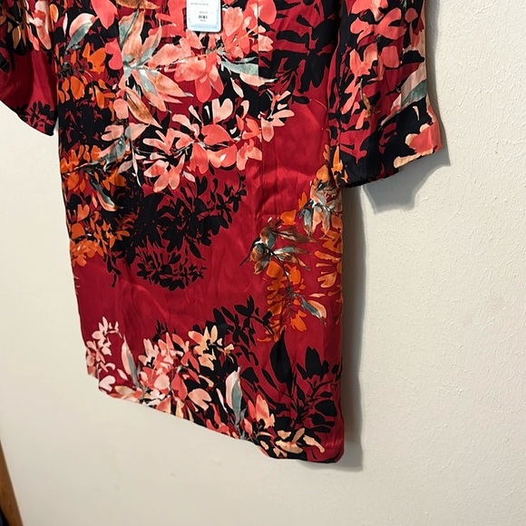 Tracy Reese Red Floral Silk Blend Sculpted Sheath Dress Size 4 NWT - Picture 2 of 10